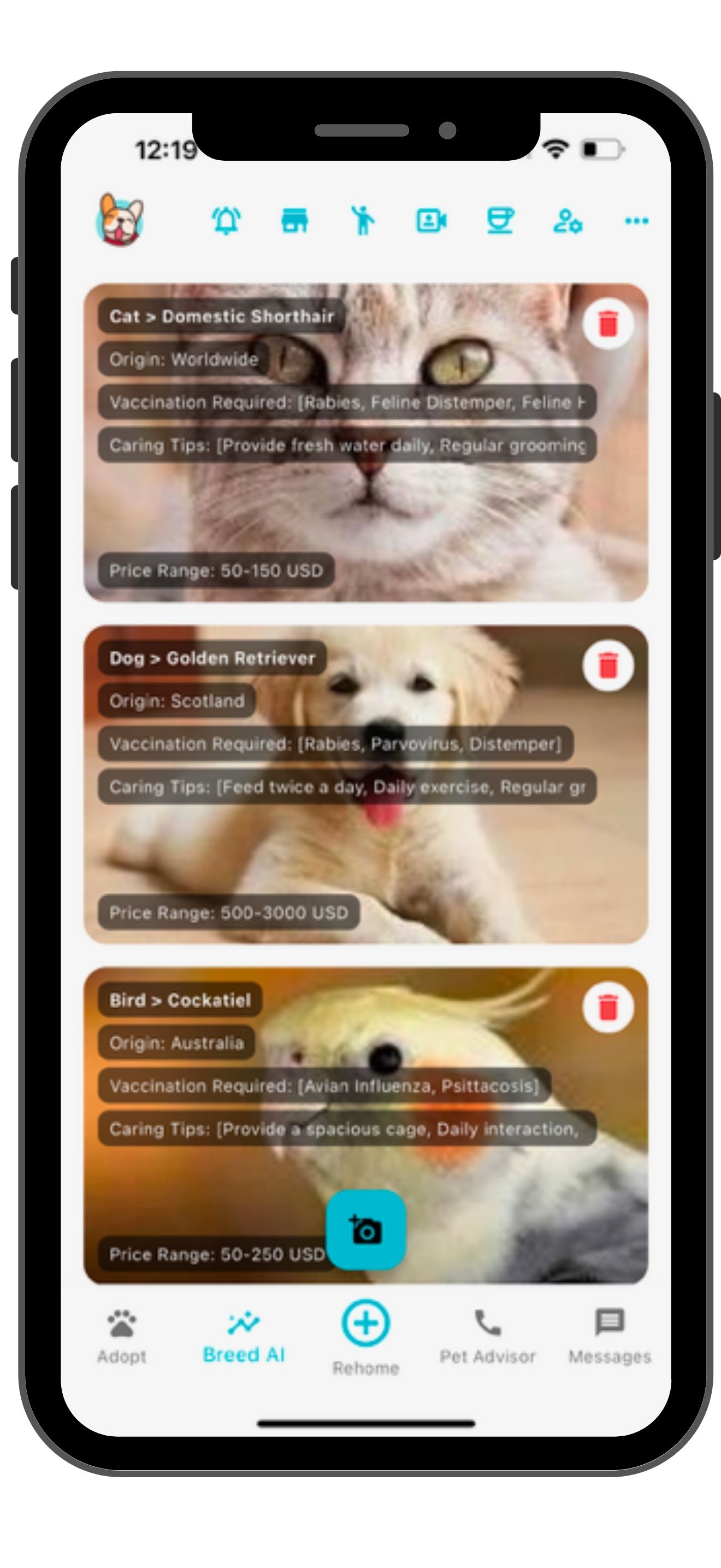 Sell pets online with AI Breed Scanner